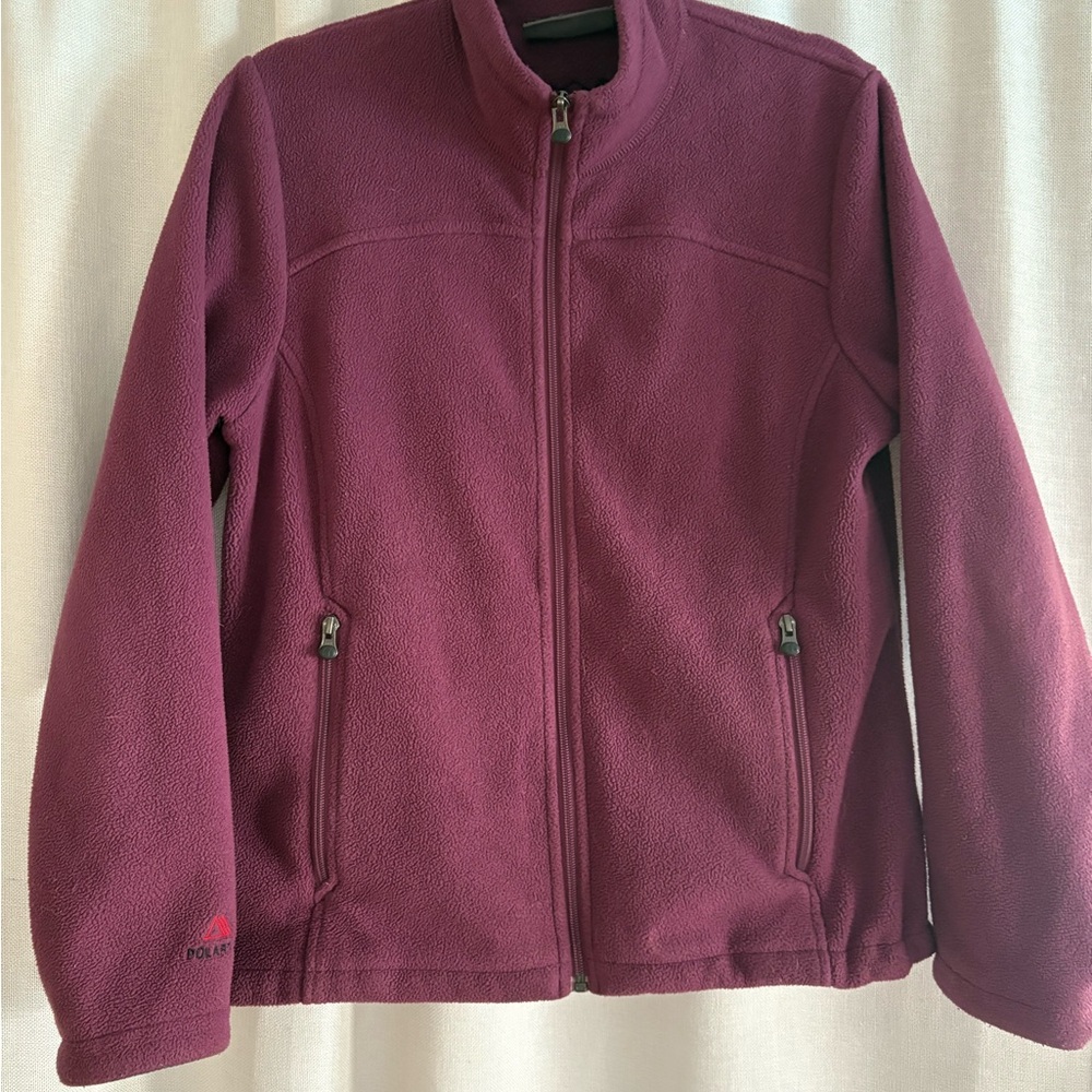 Women's Fleece Jacket - Burgundy